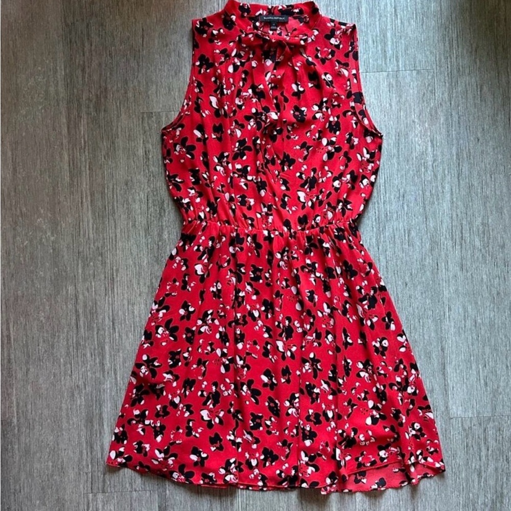 Banana Republic Red Floral Dress